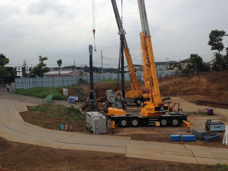 柄沢特定土地区画整理事業関連雨水調整池整備工事1